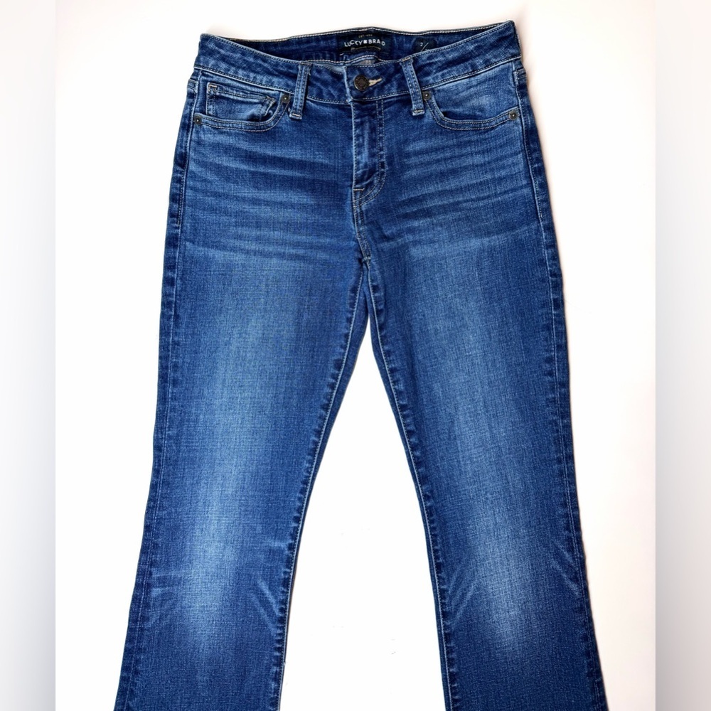 Lucky Brand Women's Lolita Boot Blue Jeans Size- 2 / 26 - Picture 2 of 9